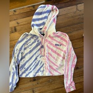 WSLY Aritzia tie dye hoodie.  NWOT